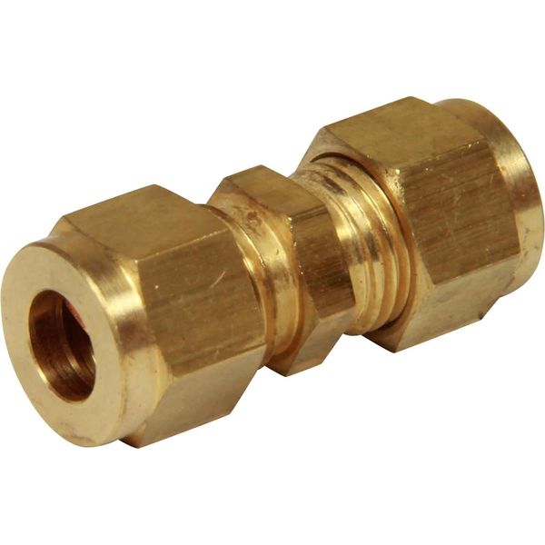 AG Brass Straight Coupling 5/16" x 1/4" Packaged