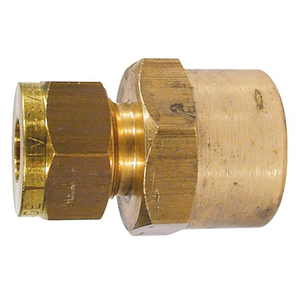 Wade Brass Female Stud Coupling 3/8" - 1/4" BSP Taper