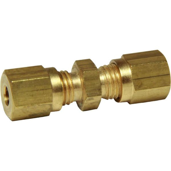 AG Brass Straight Coupling 4mm x 4mm Packaged