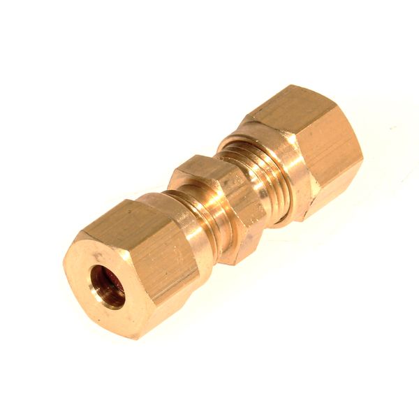 AG Brass Straight Coupling 5mm x 5mm Packaged