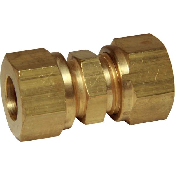 AG Brass Straight Coupling 10mm x 10mm Packaged