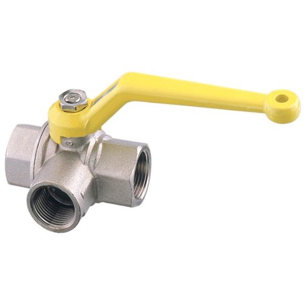 T Port Ball Valve LP 3/4" BSP