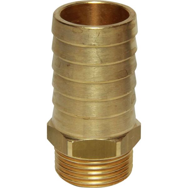 Hose Tail Connector Brass 3/4" BSP - 28mm Hose