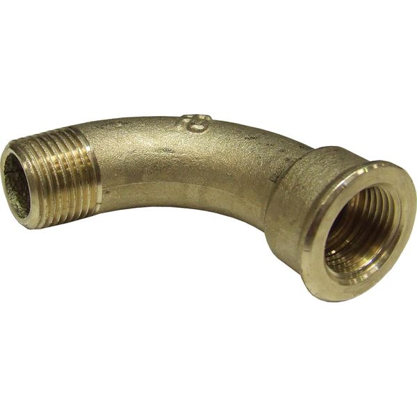 Swept Bend Brass 3/8" BSP Male to 3/8" BSP Female