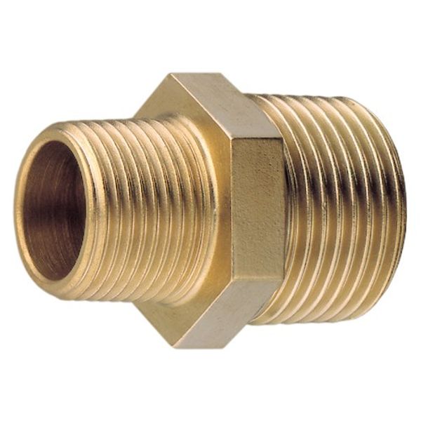 Unequal Nipple Brass 1-1/4" - 1" BSP Taper