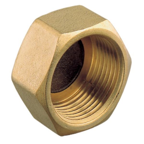 Hex Female Cap Brass 1/8" BSP