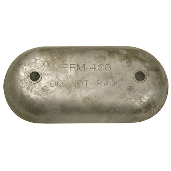 Aluminium Anode Hull Plate 216 x 108 x 28mm