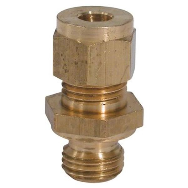 AG Coupling 1/2" UNF Male - 1/4" Tube Packaged