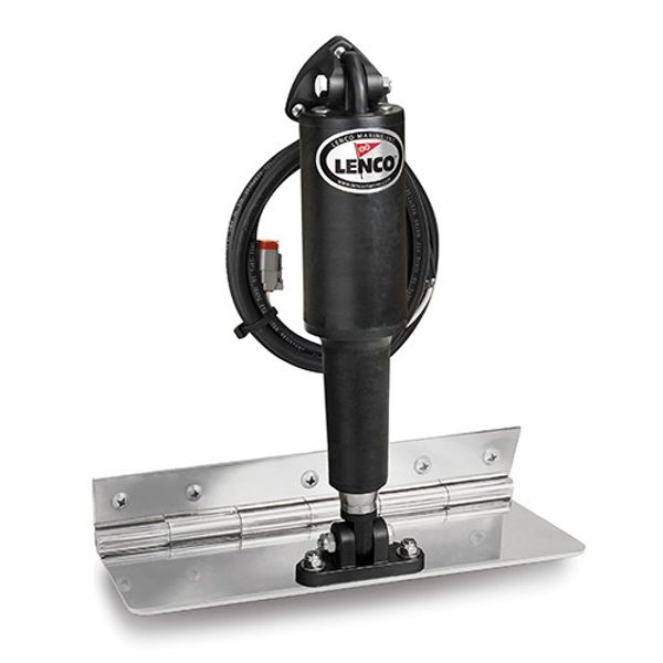 Lenco 4" x 12" Limited Space Trim Tab Kit- Standard Finish