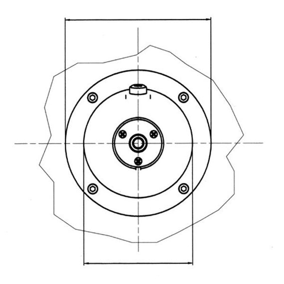 Ultraflex X57 Round Flange to Fit Hydraulic Helm