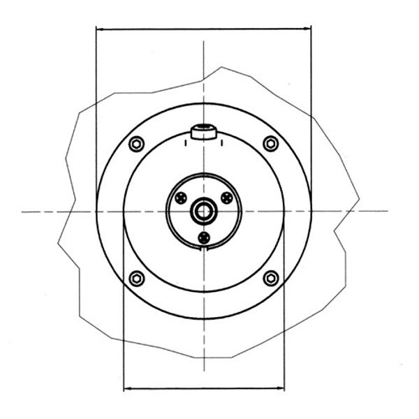 Ultraflex X57 Round Flange to Fit Hydraulic Helm