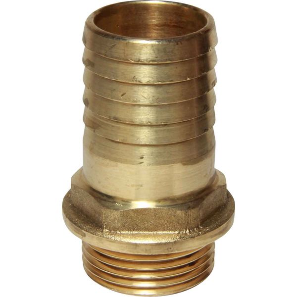 Maestrini Brass Straight Hose Tail (1" BSP Male to 32mm Hose / Packaged)