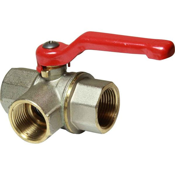 Maestrini Brass Full Bore L Port Valve (3/4" BSP)