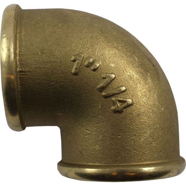 Maestrini Brass Compact 90 Degree Elbow (1-1/4" BSP Female / Packaged)