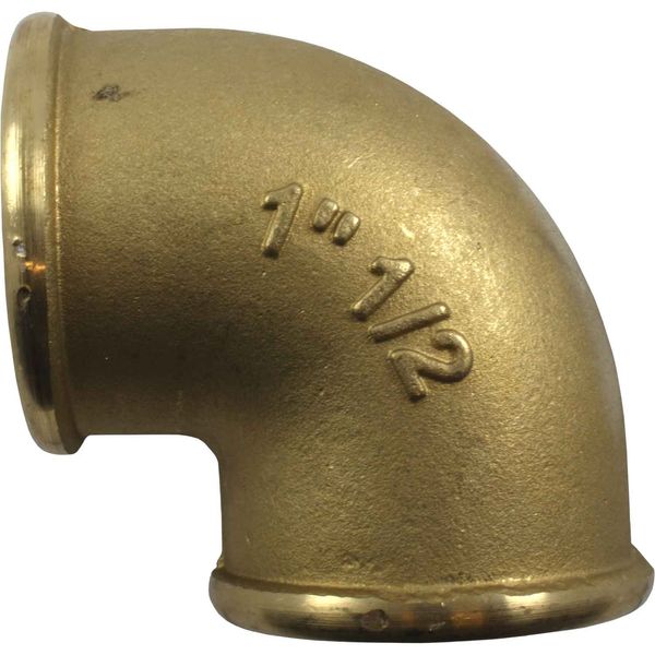 Maestrini Brass Compact 90 Degree Elbow (1-1/2" BSP Female / Packaged)