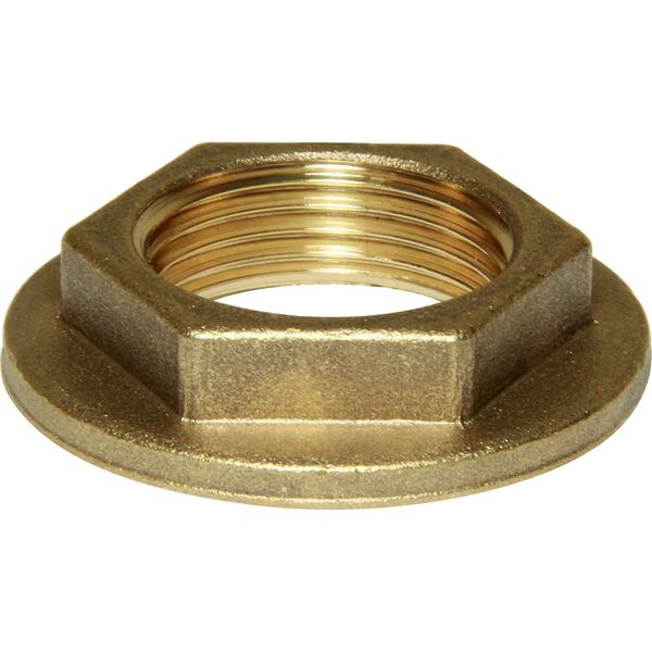 Maestrini Brass Flanged Lock Nut (1" BSP Female / Packaged)