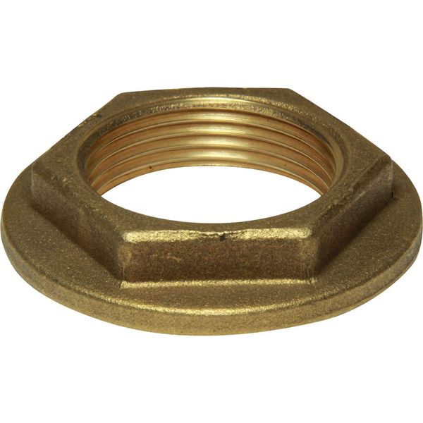 Maestrini Brass Flanged Lock Nut (1-1/4" BSP Female / Packaged)