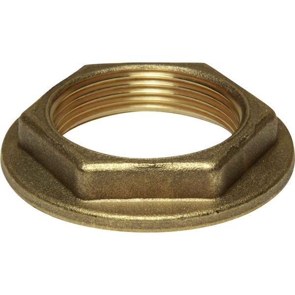 Maestrini Brass Flanged Lock Nut (1-1/2" BSP Female / Packaged)