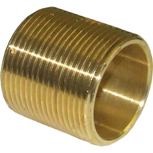 Maestrini Brass Equal Running Nipple (1-1/4" BSP / 38mm Long / Packaged)