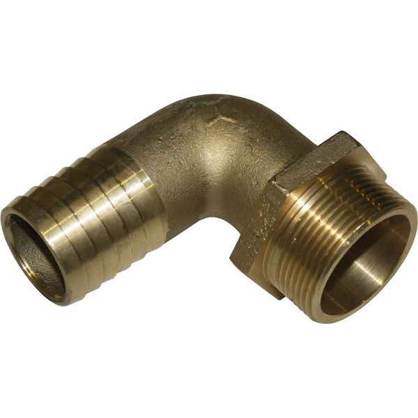 Maestrini Brass 90 Degree Hose Tail (1-1/2" BSP Male to 38mm Hose)