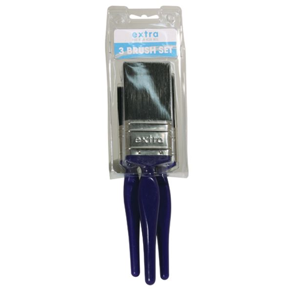 Harris Extra Edge Paint Brushes Pack of 3 (1", 1-1/2" & 2")