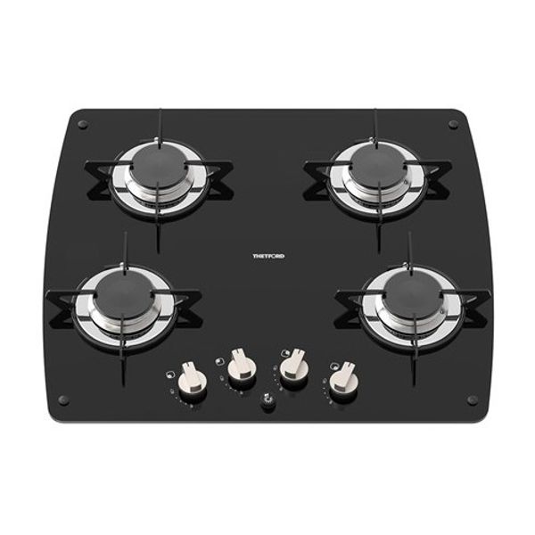 Thetford Spinflo Series 9 Hob 4 Burner Black Glass + Ignition