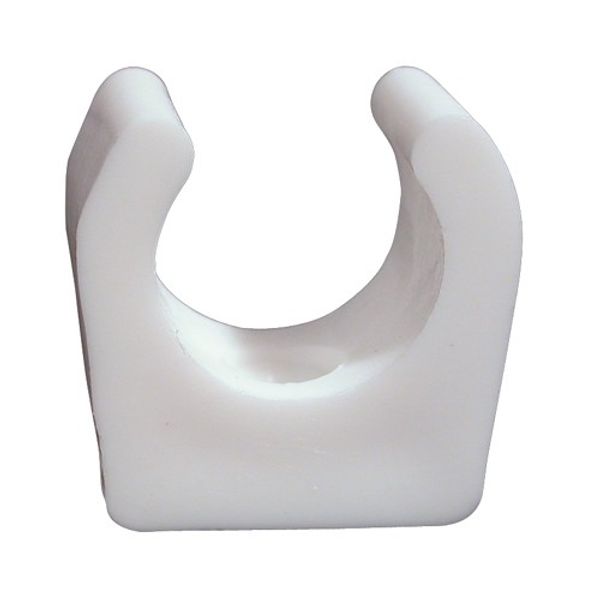 AG White Maclow Flexible Clip 3/8" Per 20