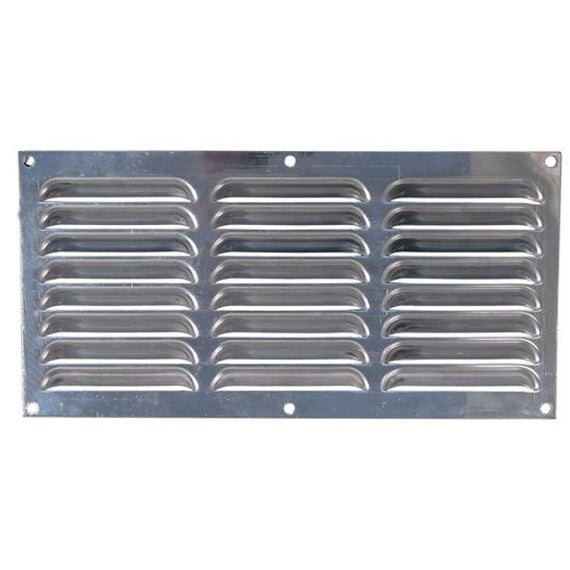 AG Hooded Louvre Vent Polished 430 Stainless Steel 12" x 6"