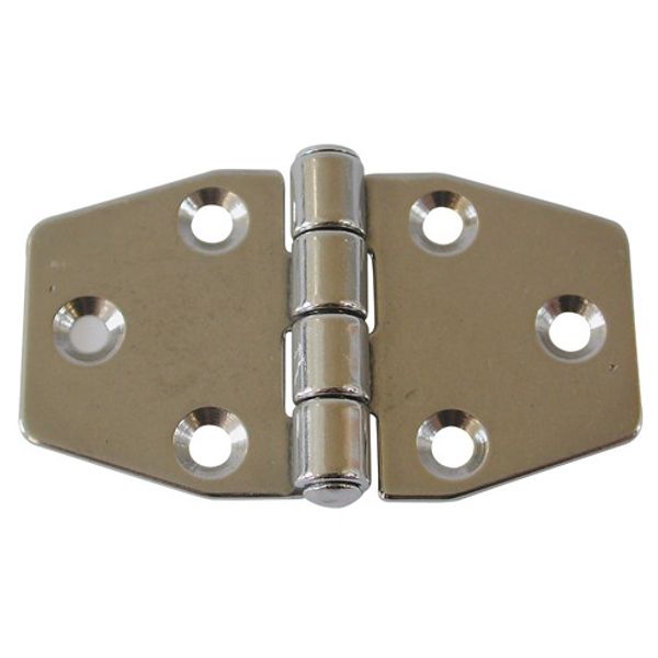 AG Back Flap Hinge in Stainless Steel 37 x 66mm Open (Pair) Packaged