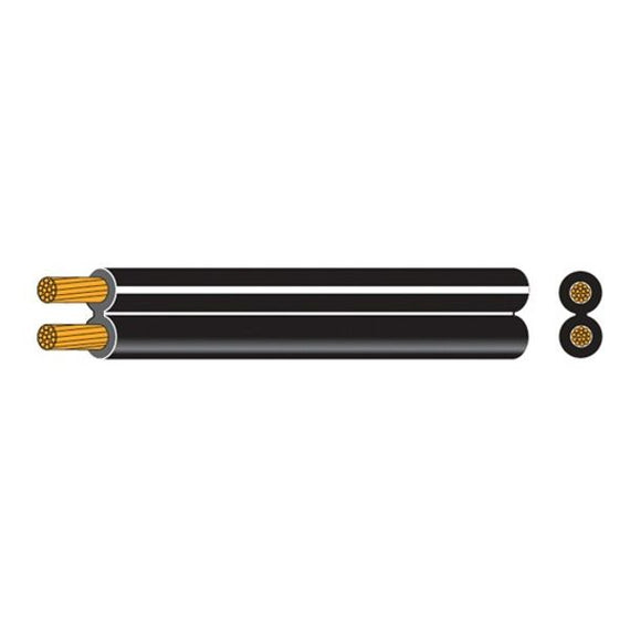 AMC 2 Core 0.38mm2 Speaker Cable 10m Black (Each)