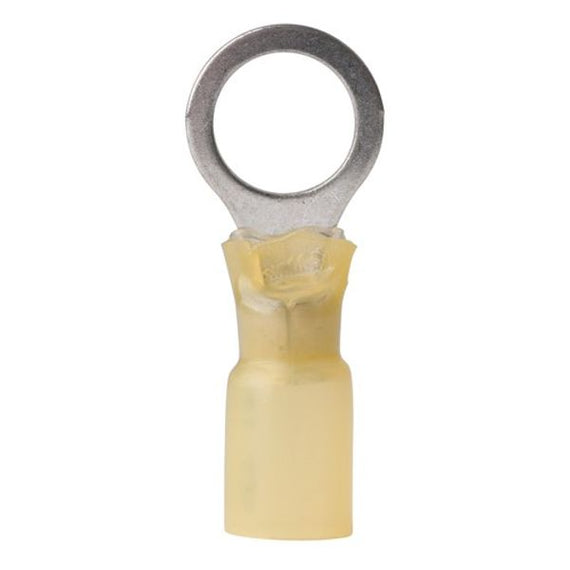 Ancor Heat Shrink Terminal Loop 3/8" Yellow 12-10 AWG (25)