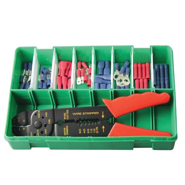 AMC Terminals Pre Insulated Assorted Box & Crimping Tool (56)