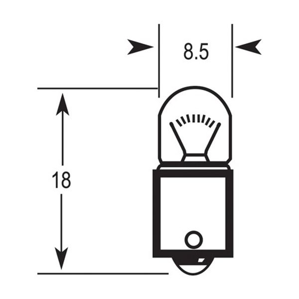 Ring Bulb 12V 4W BA9S (Pk 10)