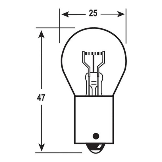 Ring Bulb 12V 21W BA15S (Pk 10)