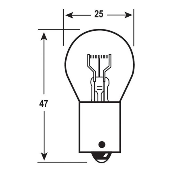 Ring Bulb 12V 21W BA15S (Pk 10)