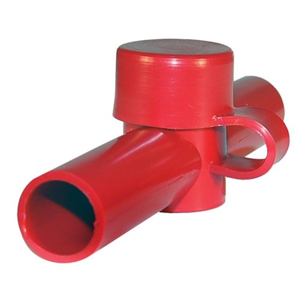 Blue Sea Dual Entry Cable Cap Red