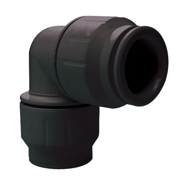 JG Speedfit 12mm Equal Elbow Black