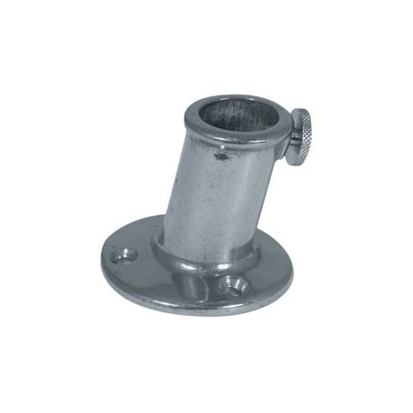 AG Flagpole Socket Chrome 52 x 20mm ID 10 Degree