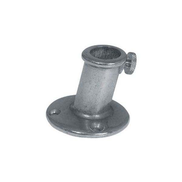 AG Flagpole Socket Chrome 46 x 16mm ID 10 Degree