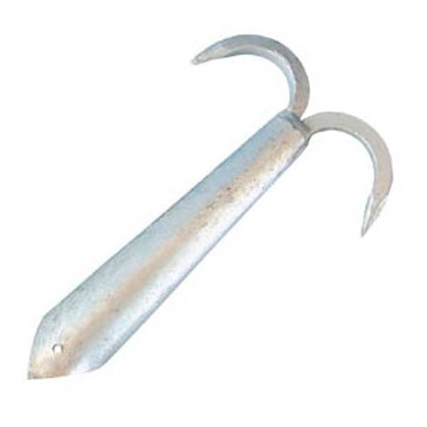 AG Galvanised Steel Boat Hook Double (254mm L / 38mm ID)