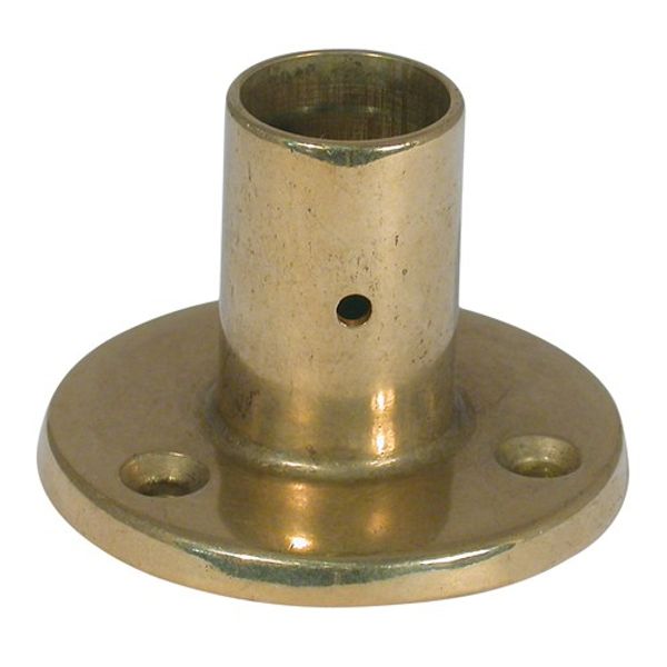 AG Flagpole Socket Brass 65 x 22mm ID Vertical