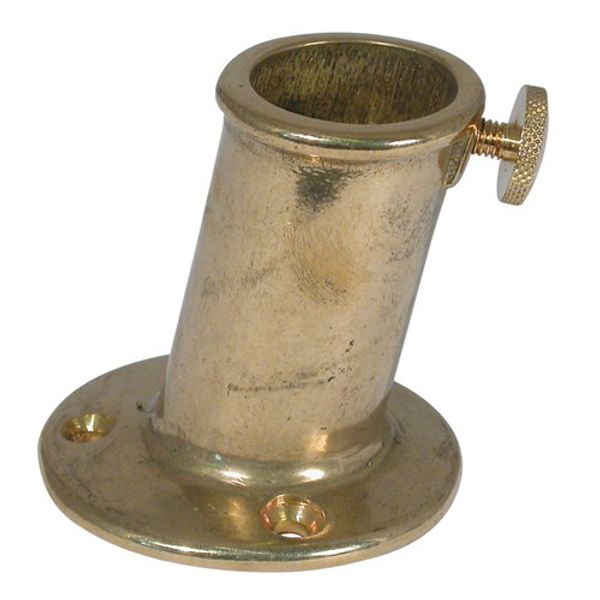 AG Flagpole Socket Brass 56 x 25mm ID 10 Degree