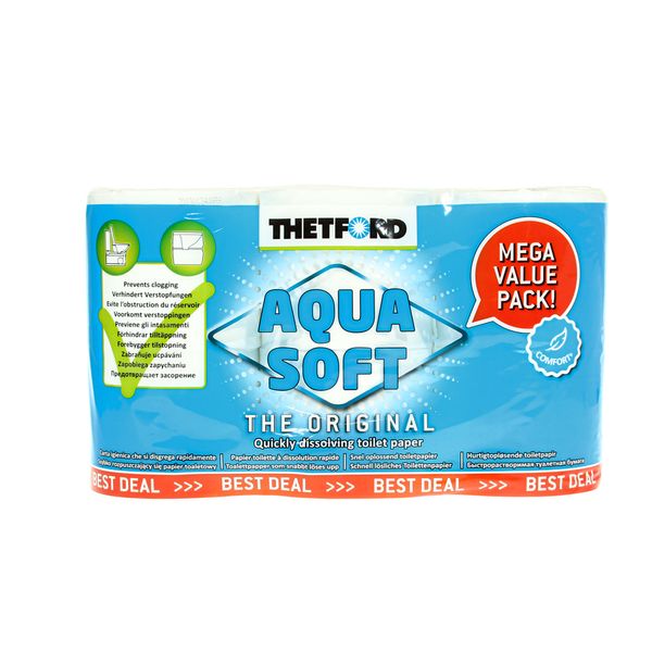 Thetford Aqua Soft Toilet Paper (6 Roll Pack)