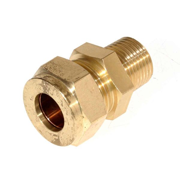 Wade Brass Male Stud Coupling 5/8" x 1/2" BSP