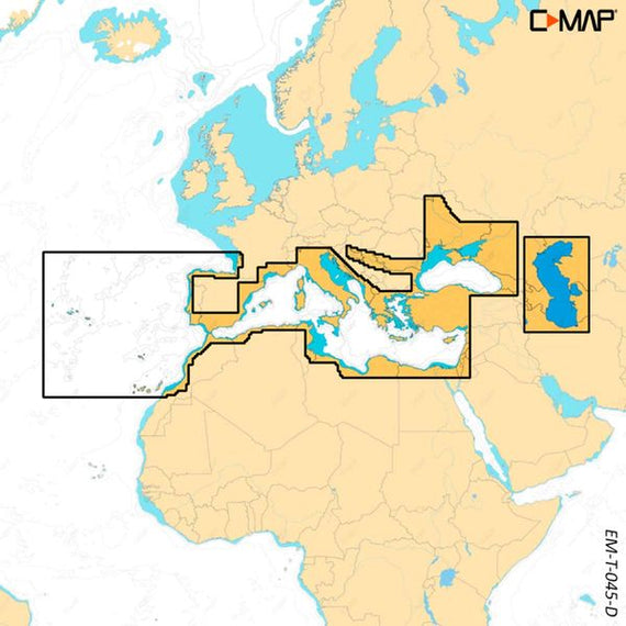 C-Map Discover X M-EM-T-045-D-MS Southern Europe (Large)