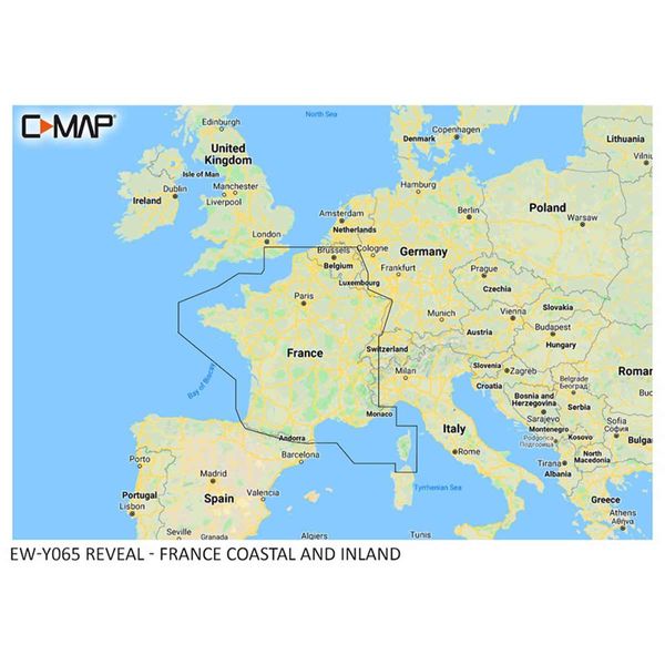 C-Map Reveal M-EW-Y065-MS France Coastal & Inland (Large)