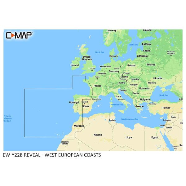 C-Map Reveal M-EW-Y228-MS West European Coasts (Large)